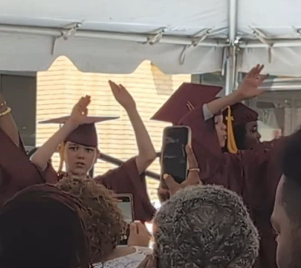 A father’s reaction to his son’s 5th grade graduation.